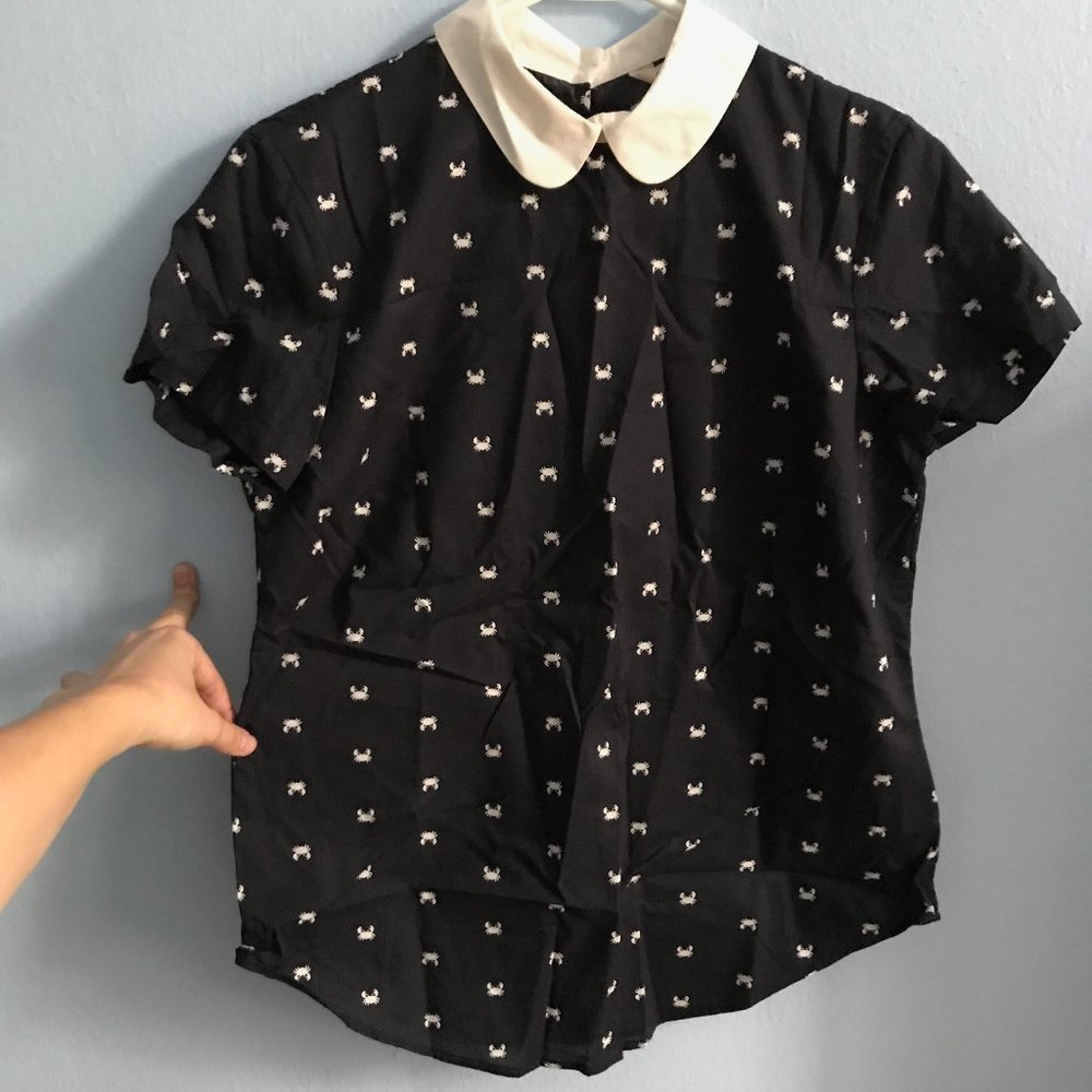 Brooks Brothers crab print top